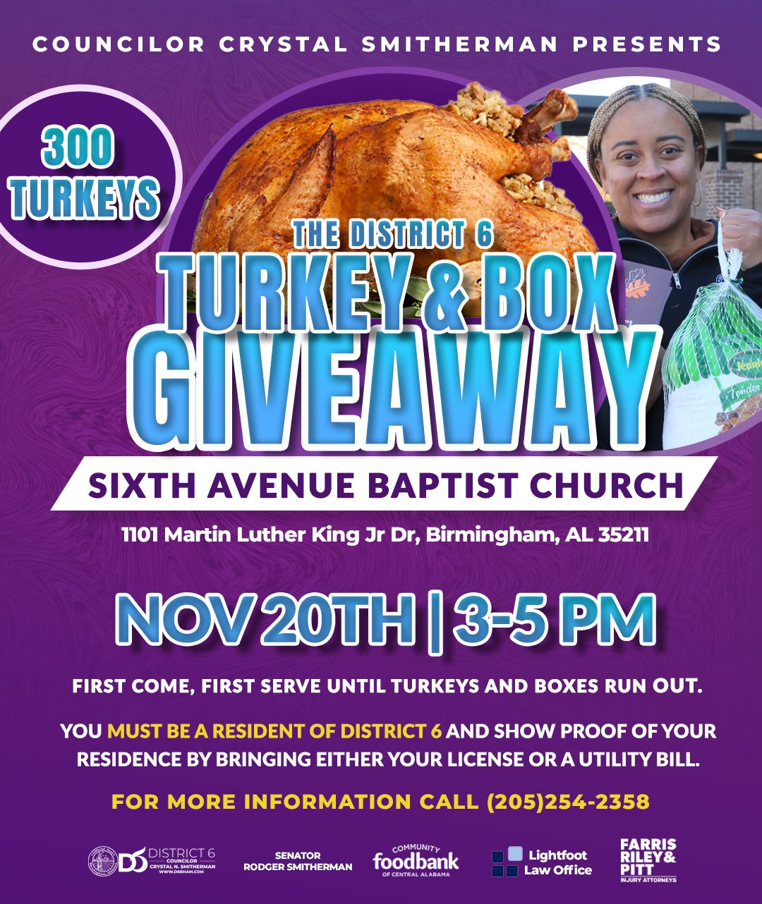 The District 6 Turkey and Box Giveaway The Official Website of the